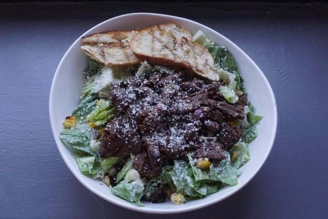 Roasted Corn Caesar Salad.
